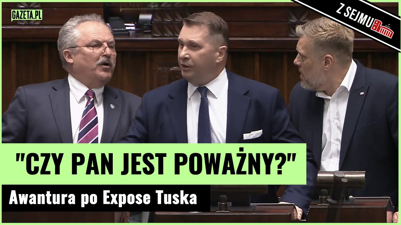 Awantura po Expose: "Premier? Tragedia!", "Czemu nie poda Pan się do dymisji?" | Gazeta.pl
