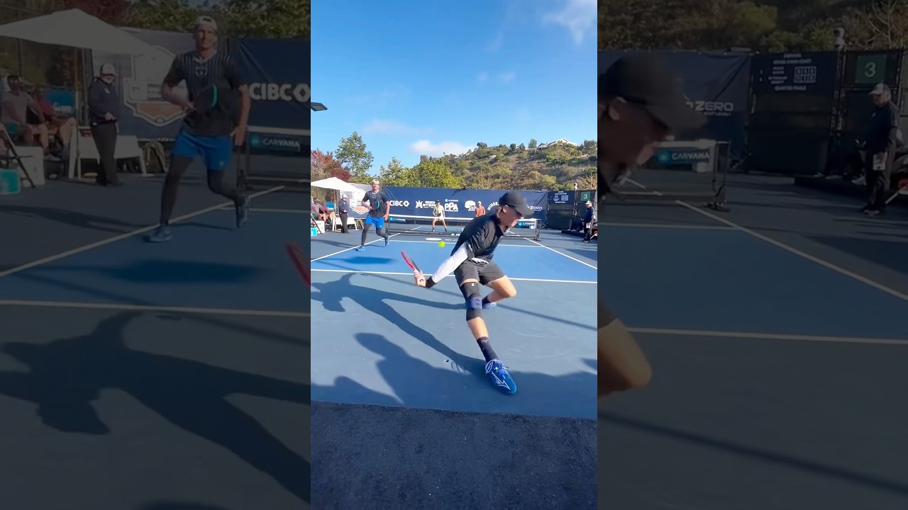Elite pickleball athleticism.🔝