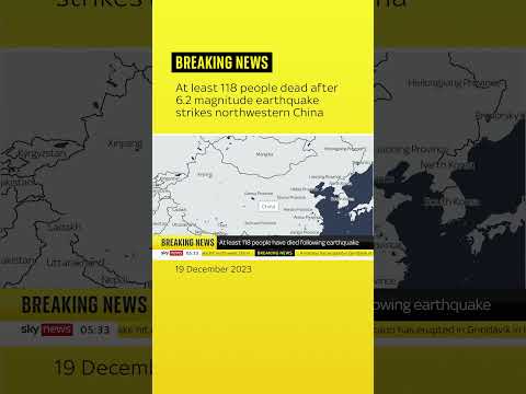 6.2 magnitude earthquake strikes northwestern China