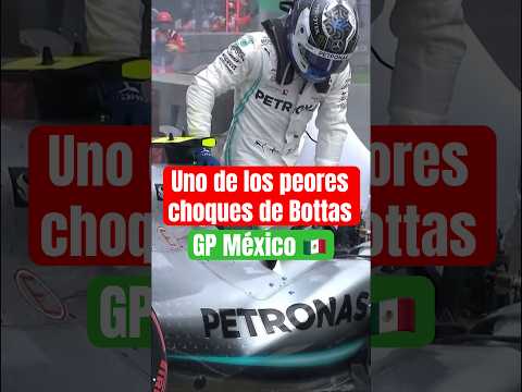 Uno de los peores choques de Valtteri Bottas #f1 #f1mexico #mexicogp #valtteribottas