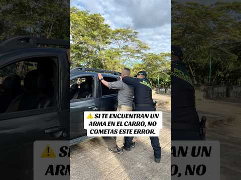 ¿Llevas un arma en el carro? Infórmate sobre requisitos y cómo actuar. #Prevención