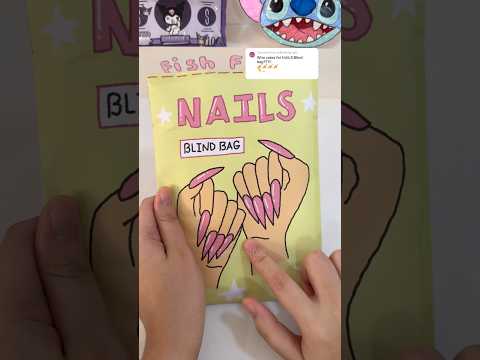 Nails blind bag opening 💅🏻#blindbag #asmr #nails #diy #paper #unboxinb