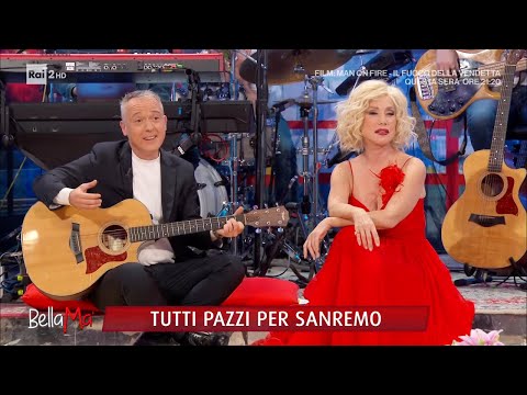 Pierluigi Diaco e Nancy Brilli cantano Gino Paoli - BellaMa' 06/02/2024