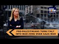 Protesters burn Italy after PM Meloni refuses to back Palestine state