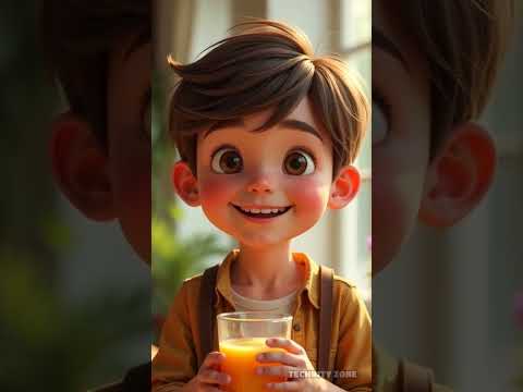 Detailed Title: Sophie and the Juicy Lesson — Learning to Be Thankful for Every Sip💞 #BedtimeStories