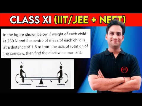 In the figure shown below if weight of each child is 250 N and the centre of mass of each child is