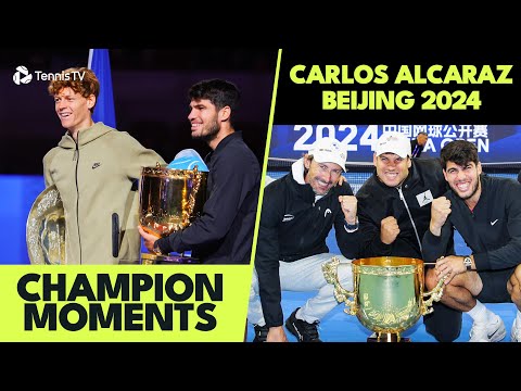 Champion Moments: Carlos Alcaraz Mic'd Up After Winning Beijing 2024 🏆