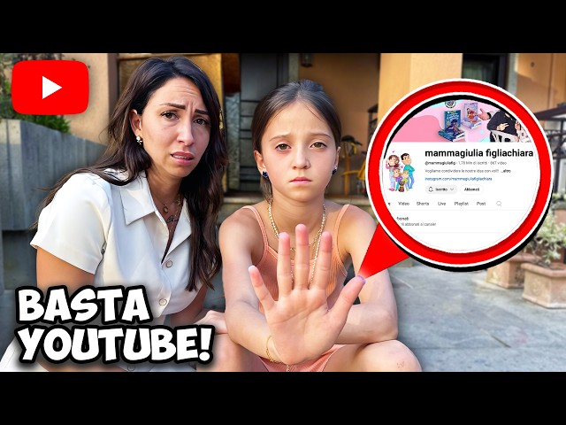 BASTA! ULTIMO VIDEO ! ABBIAMO DECISO DI SMETTERE DI FARE YOUTUBE, FIGLIACHIARA HA DECISO !