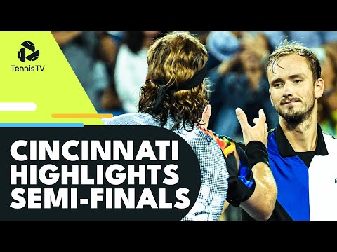 Medvedev and Tsitsipas Clash; Coric Faces Norrie | Cincinnati 2022 Semi-Final Highlights