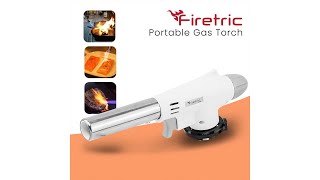 Pratinjau video produk Firetric Portable Gas Torch Butane Flame Gun - 920