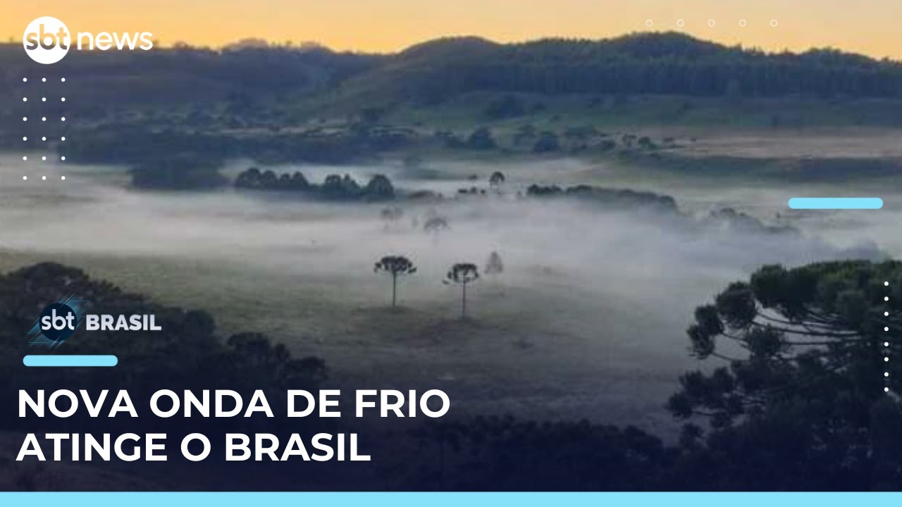 Quarta onda de frio derruba temperaturas em regiões do Brasil | #SBTBrasil