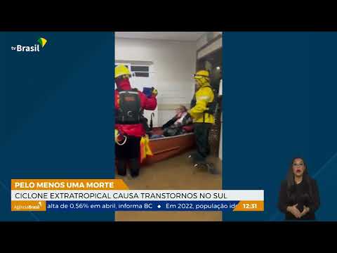 Ciclone extratropical causa morte e transtornos no Rio Grande do Sul