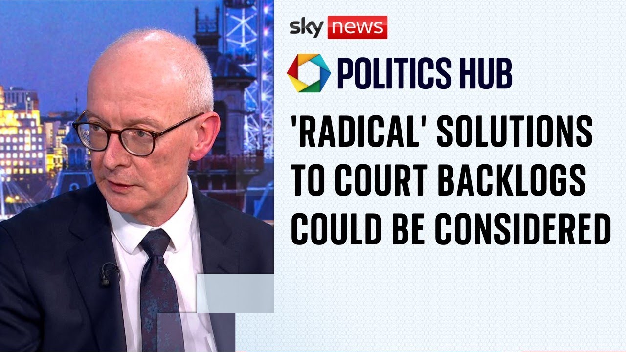 'Radical' solutions to court backlogs could be considered, minister confirms