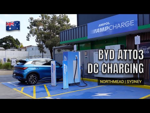 2022 PRODUCTION ATTO3 BYD AUSTRALIA CHARGING TEST | AMPOL AMPCHARGE