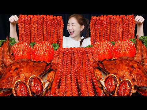 핵맵 🔥 매콤 낙지다리 해물찜 🐙 먹방 & 레시피 ! Spicy Octopus Legs & Seafood Boil Recipe Mukbang ASMR Ssoyoung