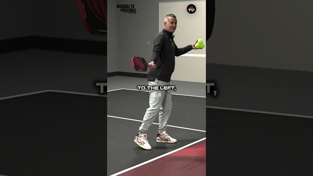Pickleball coach Dominic Catalano will teach skills you can learn from the baseball release point 👌