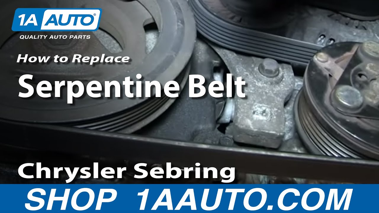 2004 Chrysler sebring alternator replacement