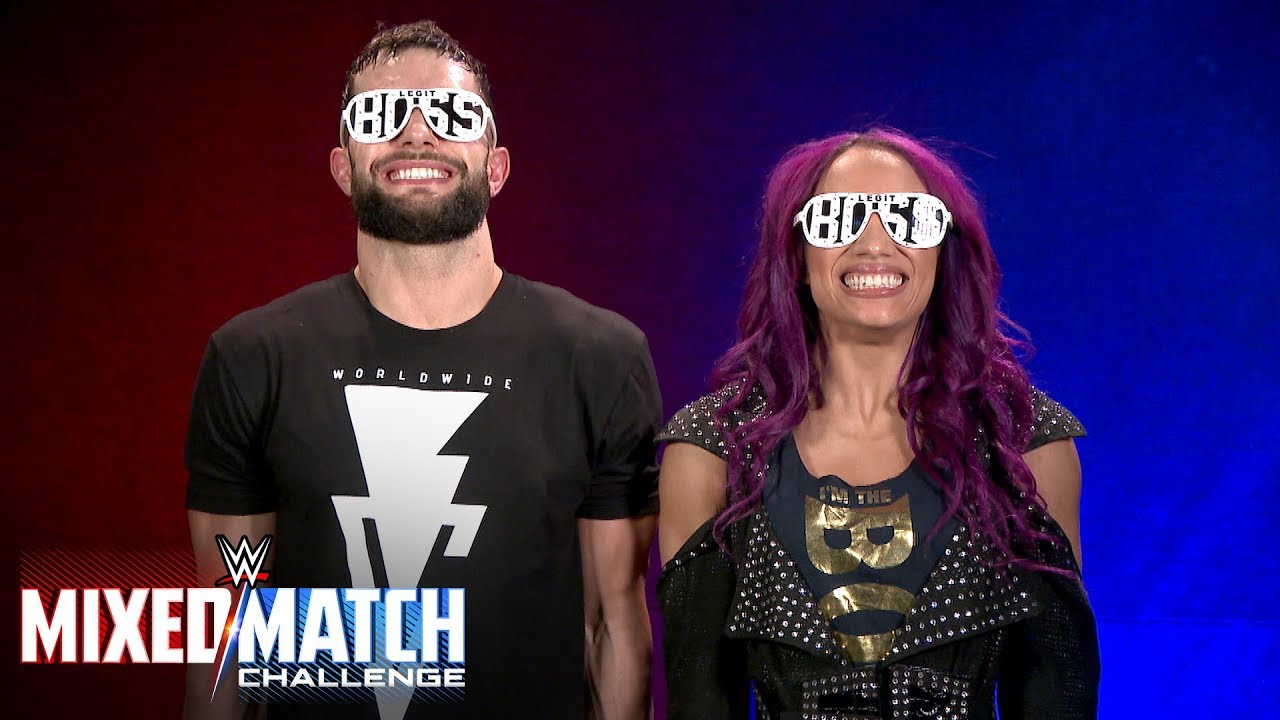 Wwe Mixed Match Challenge 116 Finn Balor And Sasha Banks Vs Shinsuke