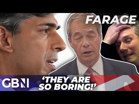 Nigel Farage reveals he 'nearly FELL ASLEEP' watching Rishi Sunak and Keir Starmer fight today...