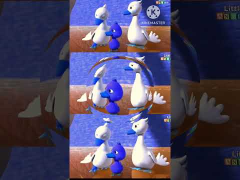 it's a flying duck!!! 🦆🦆#shortvideo #animation #littleangel#kinemaster