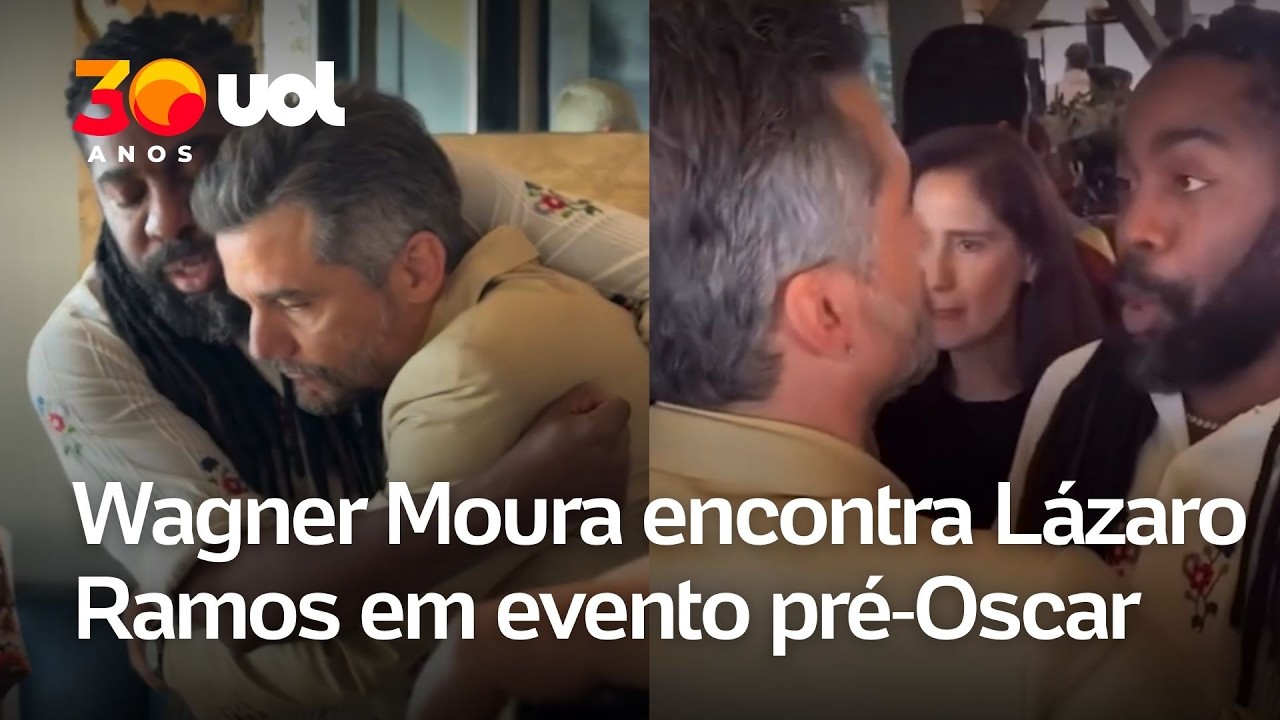 Oscar 2026: Wagner Moura e Lázaro Ramos se encontram em Los Angeles
