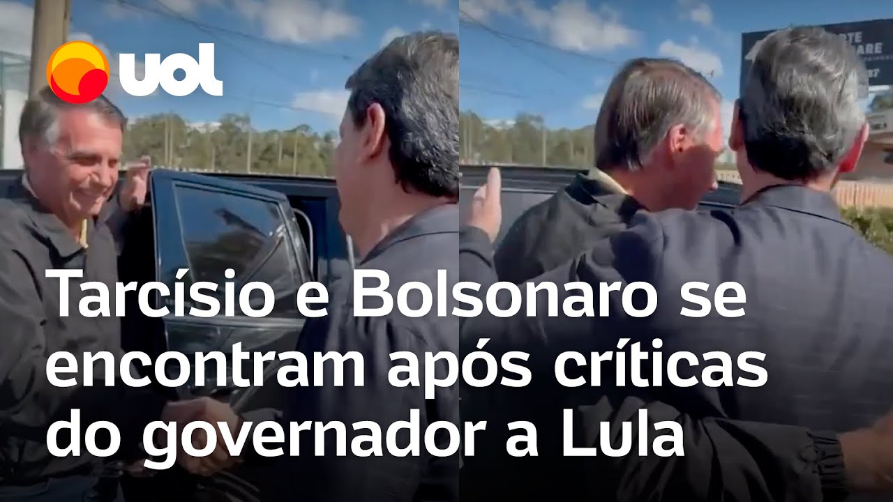 Tarcísio se encontra com Bolsonaro após a críticas a Lula por tarifas de Trump