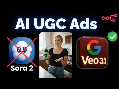 Google's NEW Veo 3.1 is the King of AI UGC Ads (n8n No-Code Automations)
