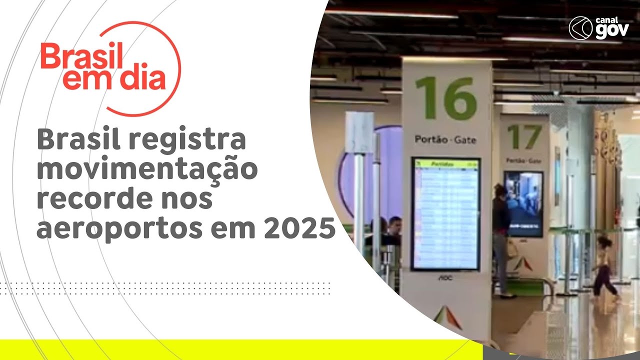 Brasil registra movimentação recorde nos aeroportos em 2025