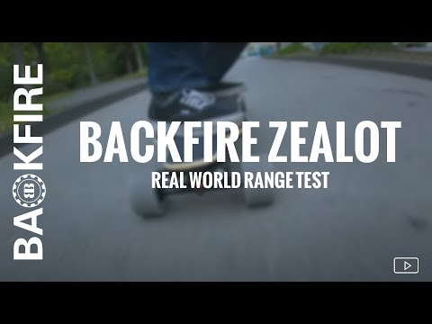 Range test of Zealot Backfire electric skateboard