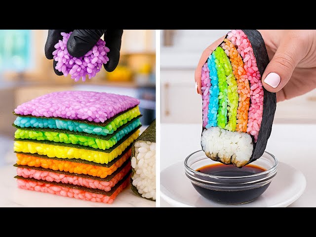 🌈 RAINBOW COOKING HACKS! Tasty Ideas for Bright & Fun Meals 🥞🍬