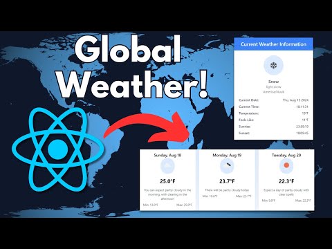 Build a React Weather App from Scratch - Full Tutorial (2024)