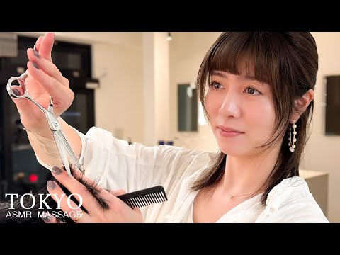 ASMR💈理容室の音でリラックス | ヘアカット・ヘッドマッサージ・シャンプー・シェービング