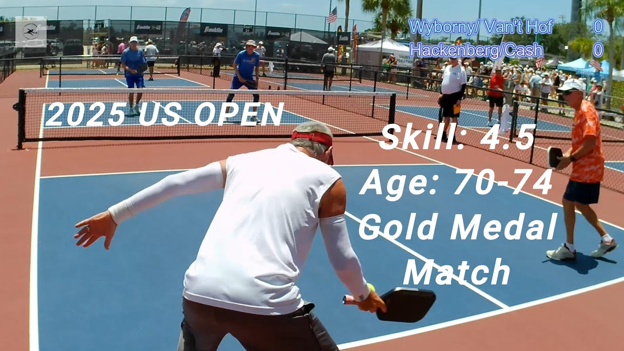 Men's Skill: 4.5 Age: 70-74 Gold Medal Pickleball Match - US OPEN 2025