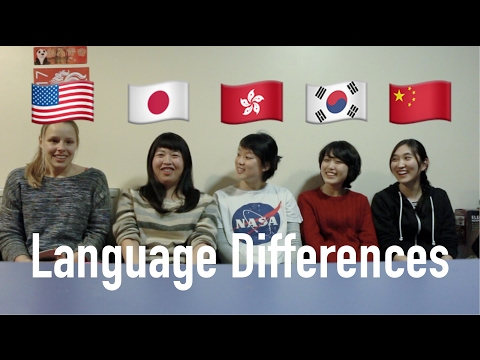 Words in English/Japanese/Cantonese/Korean/Mandarin
