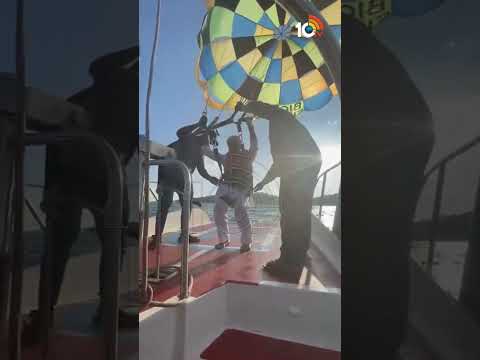 Viral video: After scuba diving, MP Vijay Sai Reddy tried parasailing in Andaman sea