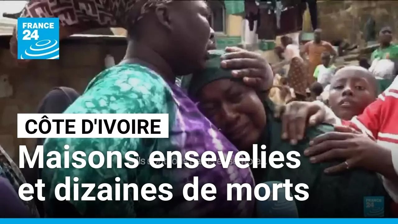 Des dizaines de morts en Côte d'Ivoire suite à des pluies torrentielles • FRANCE 24