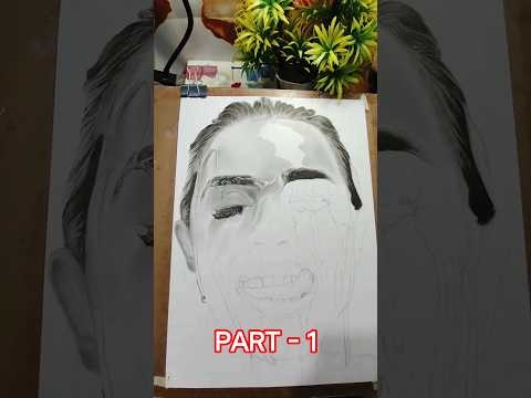This sketch portrait PART - 1 girl face #art #viral#ternding#drawing #shorts #girl #sketch#portrait