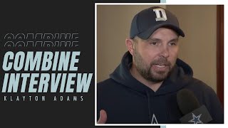 Klayton Adams NFL Combine Interview | Dallas Cowboys 2025