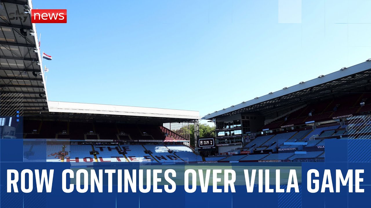 Ban on Maccabi Tel Aviv fans at Aston Villa game questioned by Energy Secretary