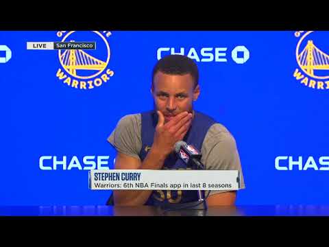 Stephen Curry gives his first impression of the Warriors NBA Finals opponent Boston Celtics video clip