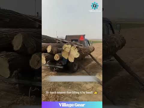 That Homemade Log-Loading Winch is a GAME CHANGER! 😂 My Back is Thanking Them Just Watching! #log