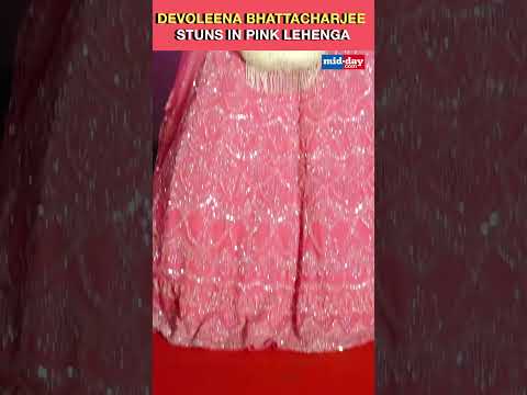 Devoleena Bhattacharjee Chooses Pink Lehenga for Occasion
