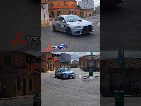 Mitsubishi vs Subaru #mitsubishi #subaru #fia #rfeda #facyl #drift #slalom #leon #rally #gasolina