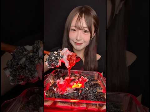 流行りの溶岩ASMR🌋🔥🪨結構上手かも!AIぽい?✨ハニーゼリーと食紅、マシュマロを使ったよ✊🏻#ASMR#mukbang#magma#溶岩#マグマ