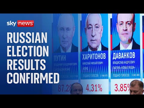 Watch live: Russia’s Central Election Commission endorses final results of presidential election