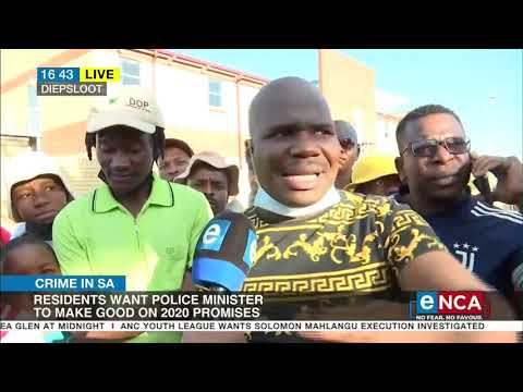 Crime in SA | Police minister visits Diepsloot
