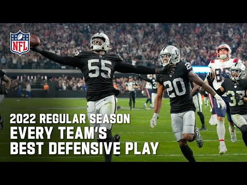 Every Team's Best Defensive Play from the 2022 Regular Season | NFL 2022 Highlights video clip