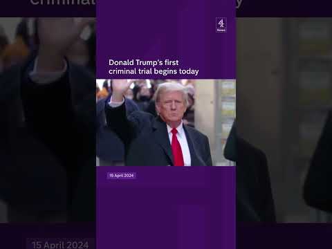 Donald Trump's first criminal trial begins today