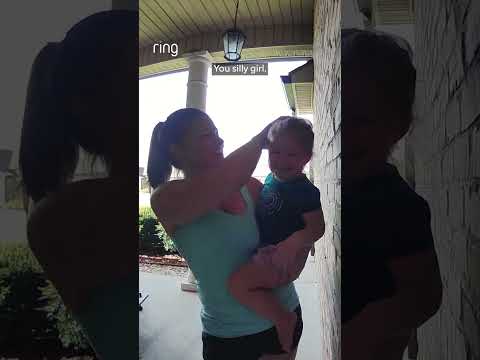 John uses his Ring Doorbell to communicate with his daughters while he works out of state.