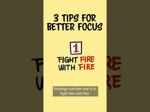 Improve Your Focus With These 3 Tips